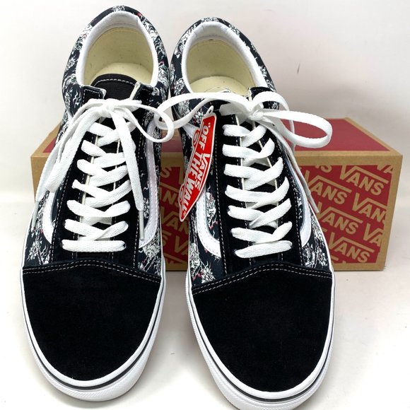 VANS Old Skool Flash Skulls Multi Black Casual Sneakers Women Size VN0A38G118C - Picture 5 of 10
